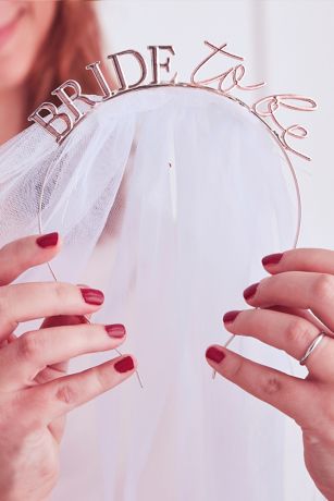 Bride To Be Headband with Veil